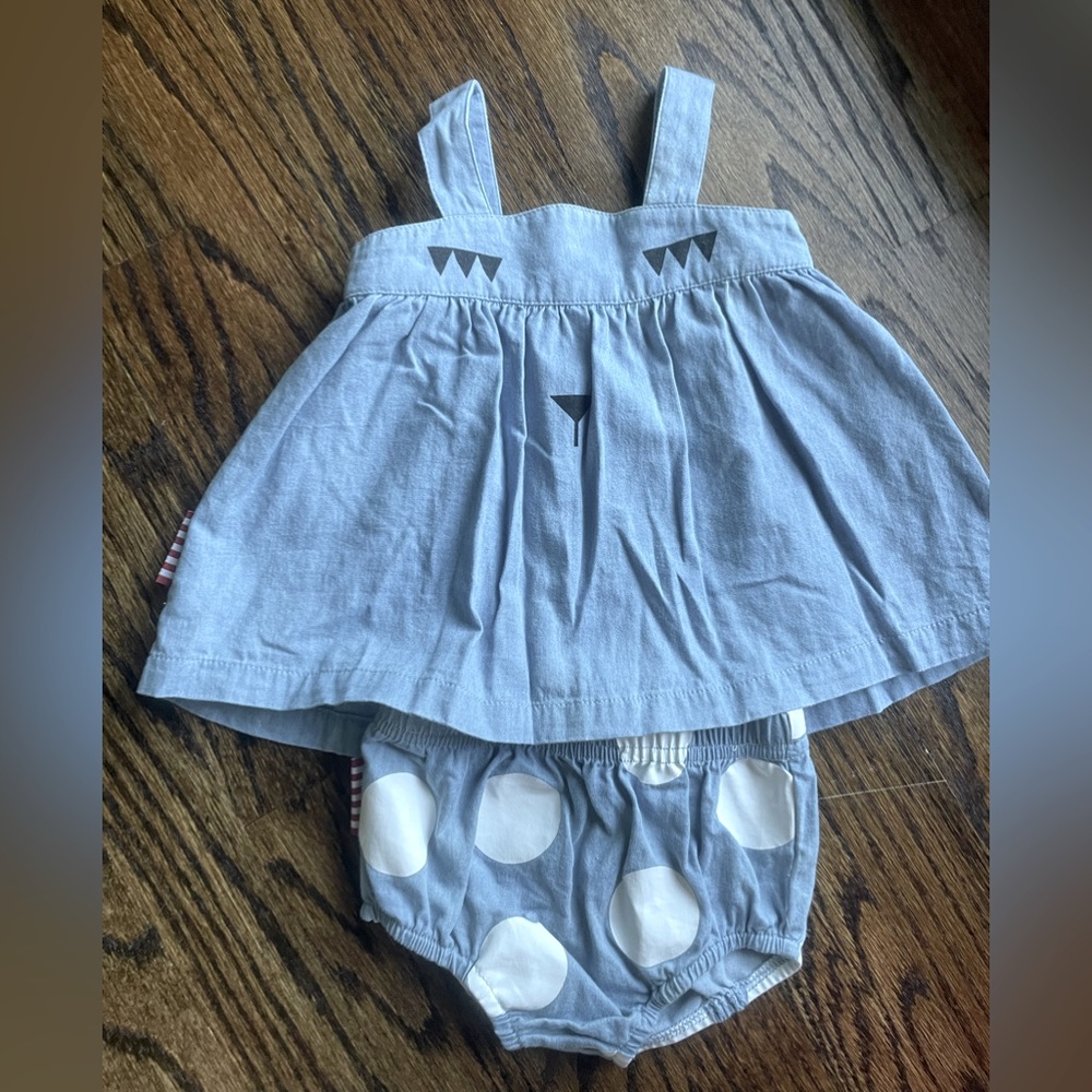 Baby jean dress